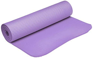 BalanceFrom GoYoga 7-Piece Set - Include Yoga Mat with Carrying Strap, 2 Yoga Blocks, Yoga Mat Towel, Yoga Hand Towel, Yoga Strap and Yoga Knee Pad (Purple, 1/2"-Thick Mat)